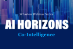 Promotional graphic for the Wharton
                                    Webinar Series featuring 